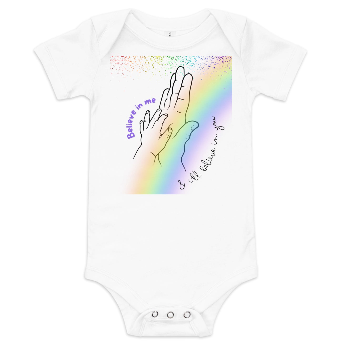 Believe in me onesie