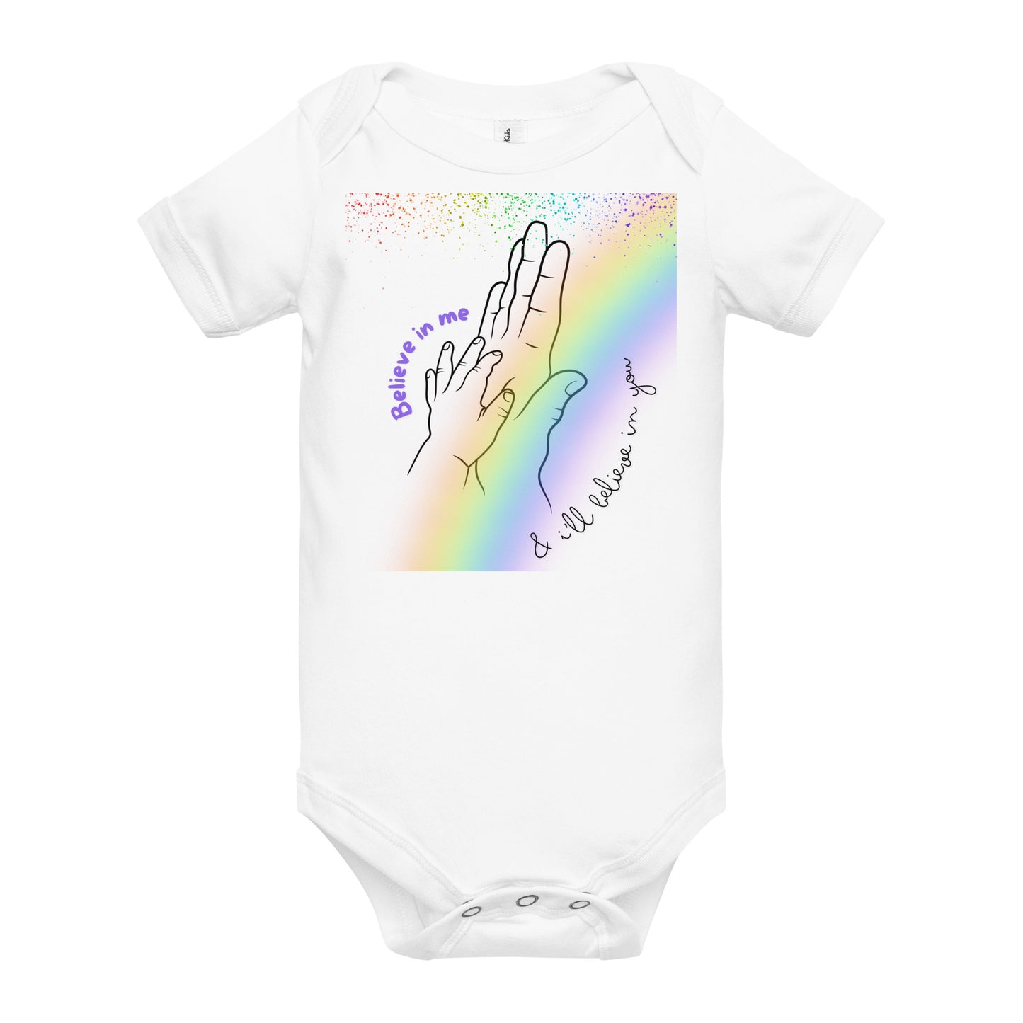 Believe in me onesie