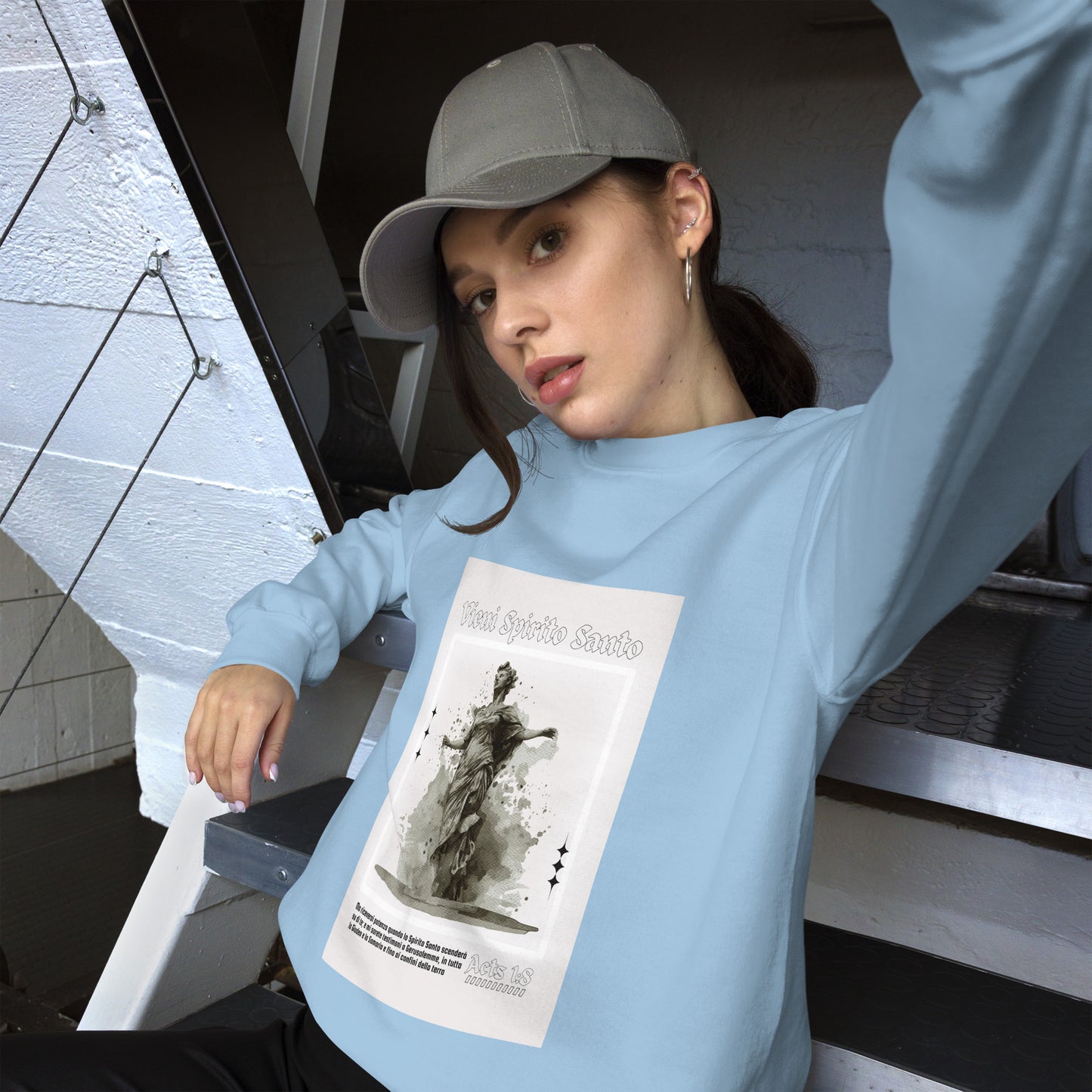 Vieni Spirito Santo Womens Cozy Sweatshirt