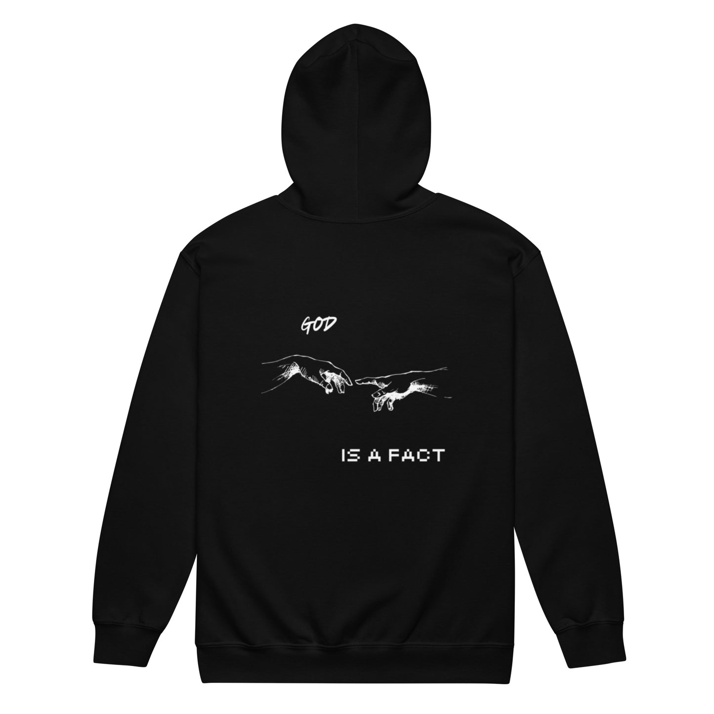God is a Fact Zip Hoodie