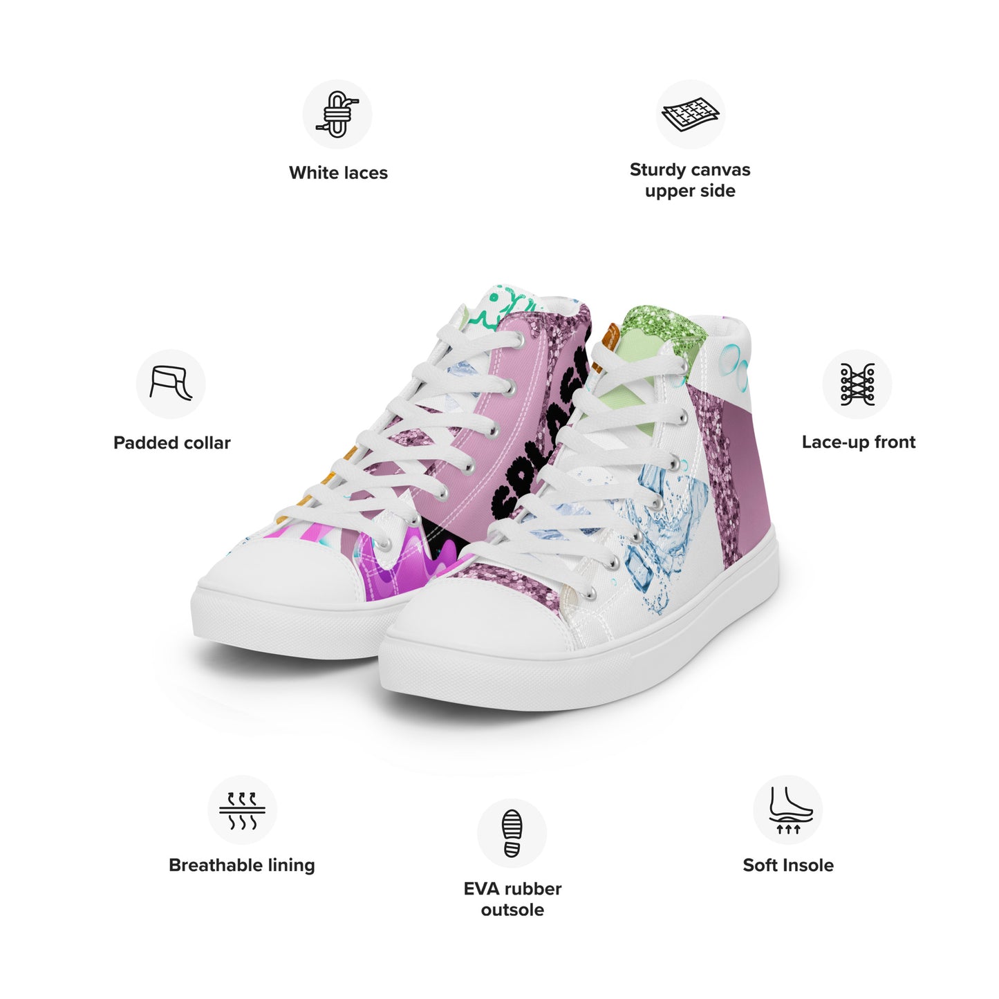 Drip Splash Womens High Tops