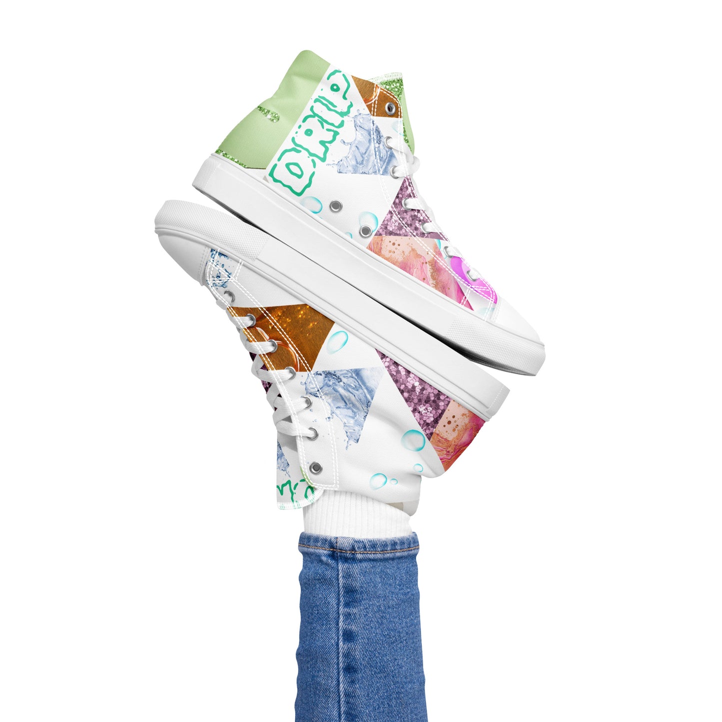 Drip Splash Womens High Tops